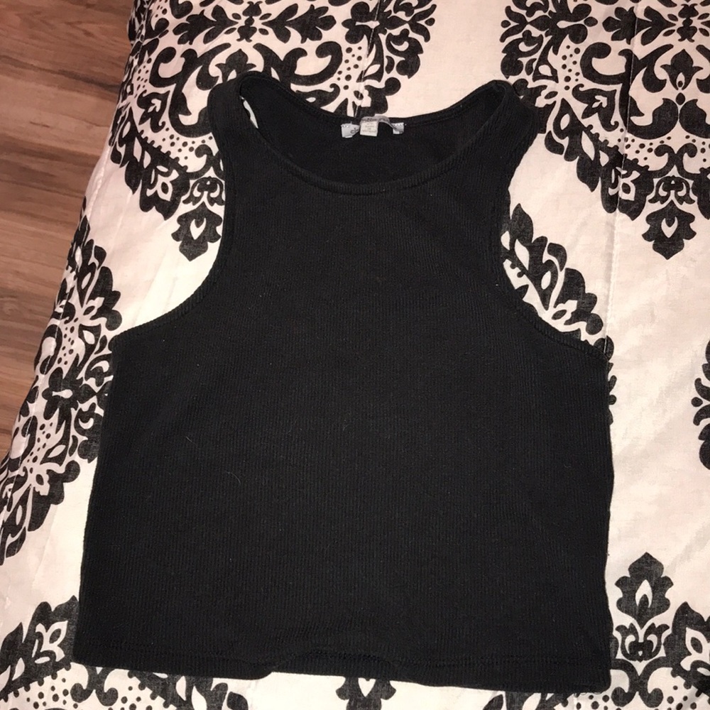 Black crop top